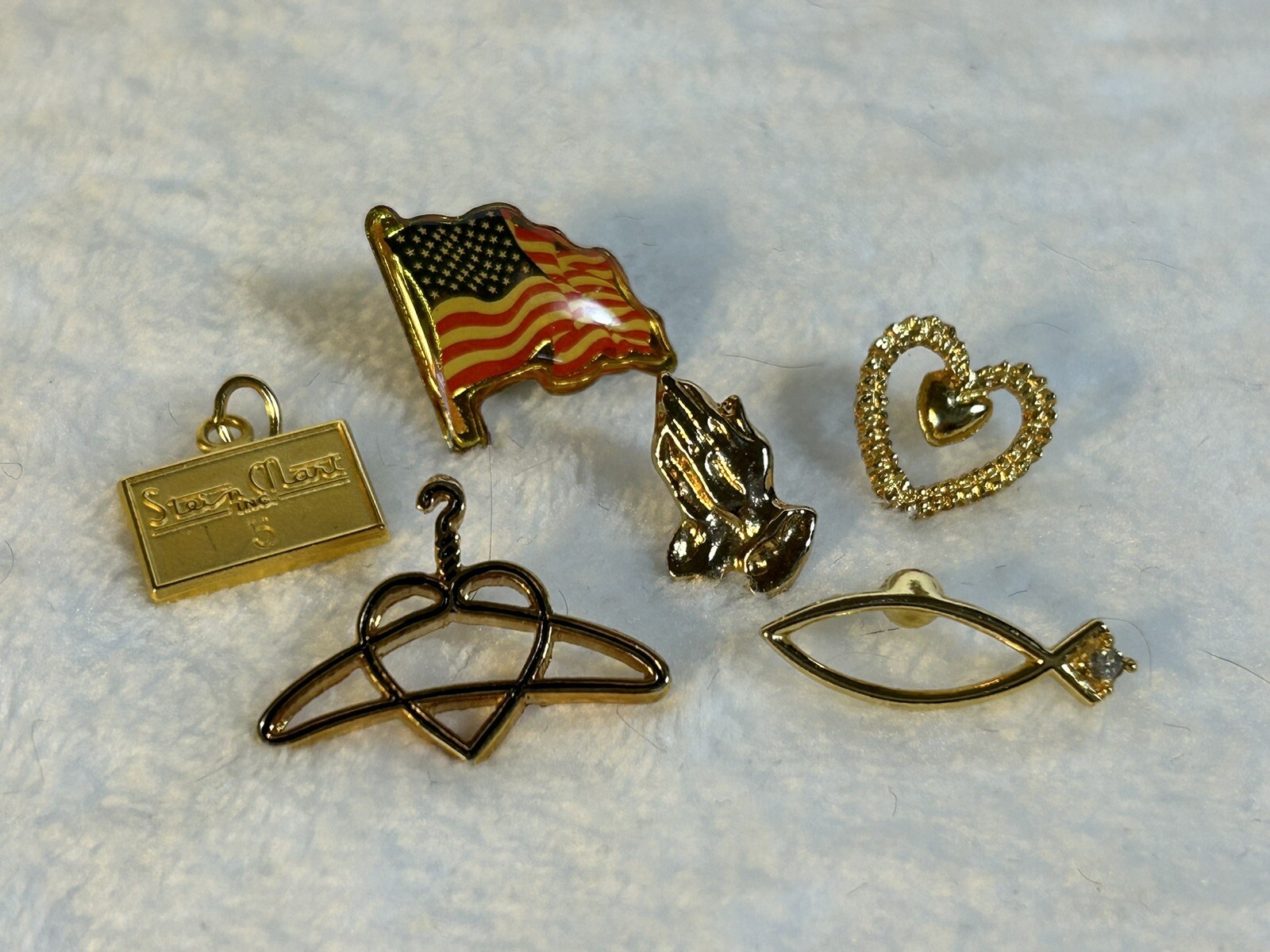 Lot of 13 Vintage to Now Brooches/ Pins Signed Liz Claiborne Spode Some NWT