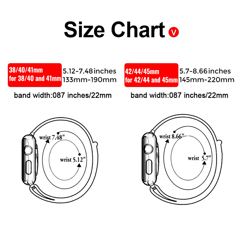 For Apple Watch Band Nylon Strap SE 1 2 3 4 5 6 7 8 Sports 38/40/41/42/44/45mm
