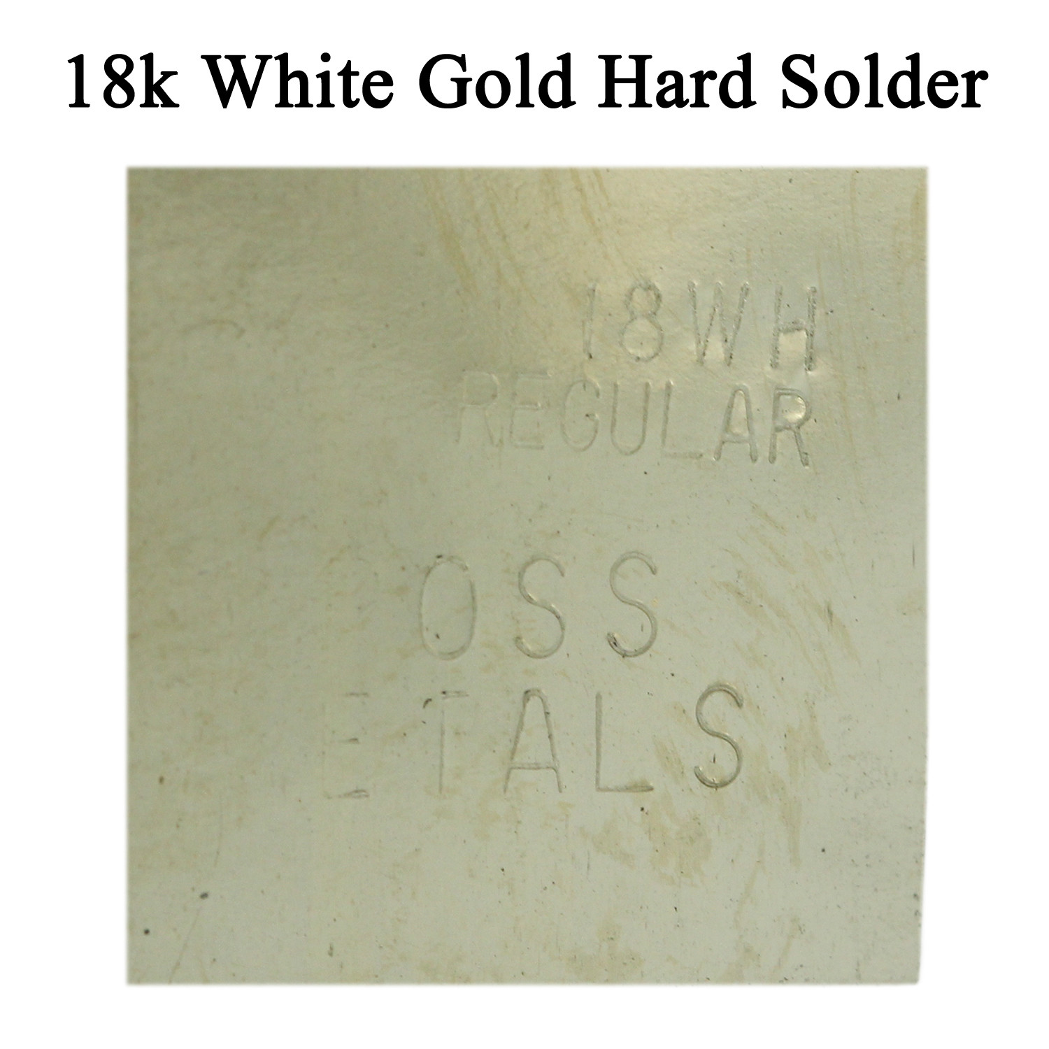 18K White Gold Hard Regular Solder One Gram Plate For Jewelry Repair Soldering
