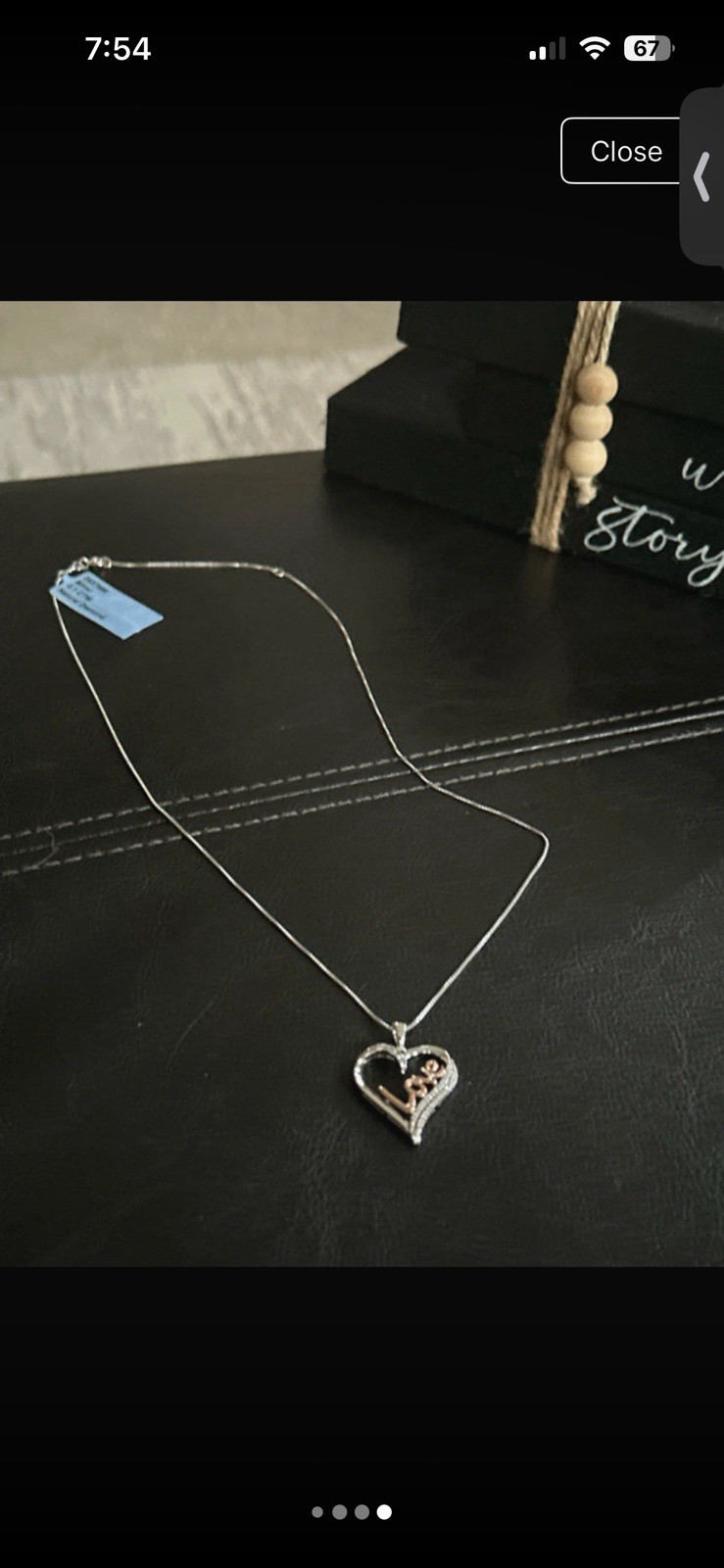 925 Silver Love Heart Charm Pendant Necklace 0.10 CTW Natural White Diamond