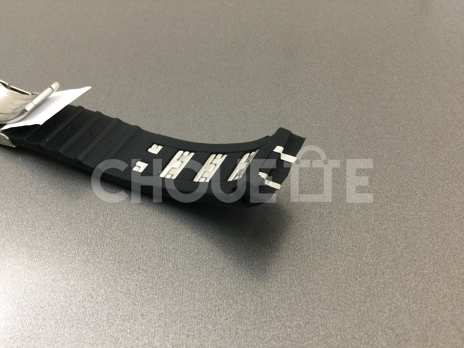 Citizen AT4021-02L, AT4025-01E, AT4027-06E 24mm Black Rubber / Steel Watch Band