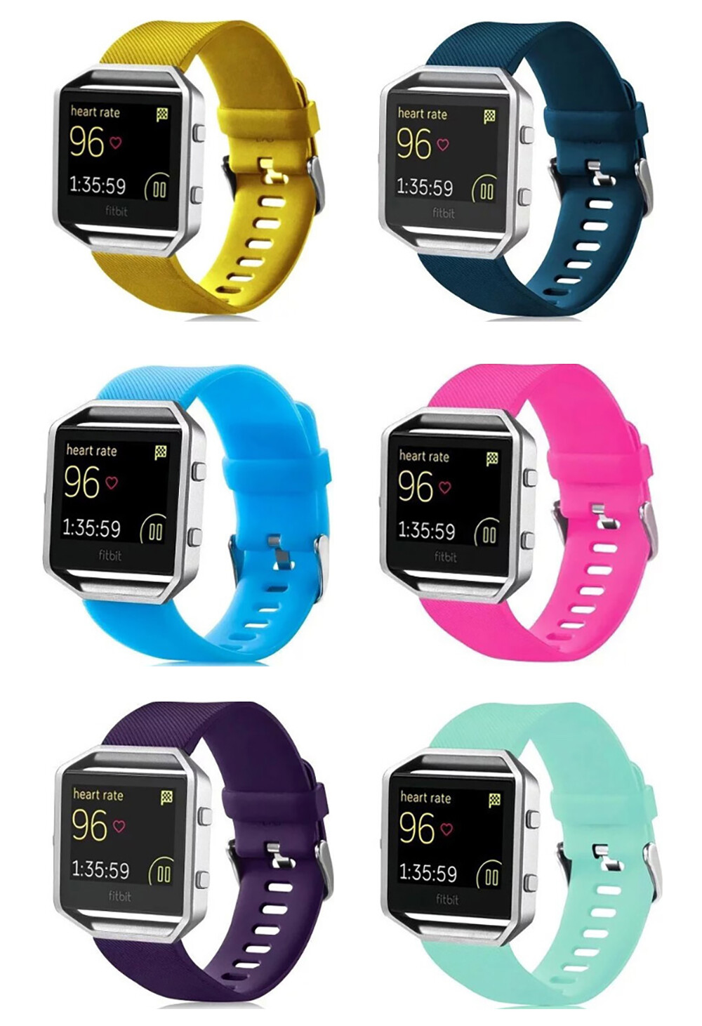 Replacement Silicone Rubber Band Strap Wristband Bracelet For Fitbit Blaze