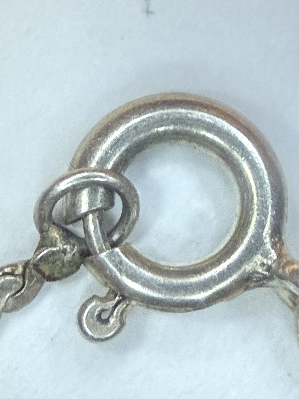Vintage UnoAerre Italy 925 Sterling Silver Serpentine Flat Link Chain Bracelet7”