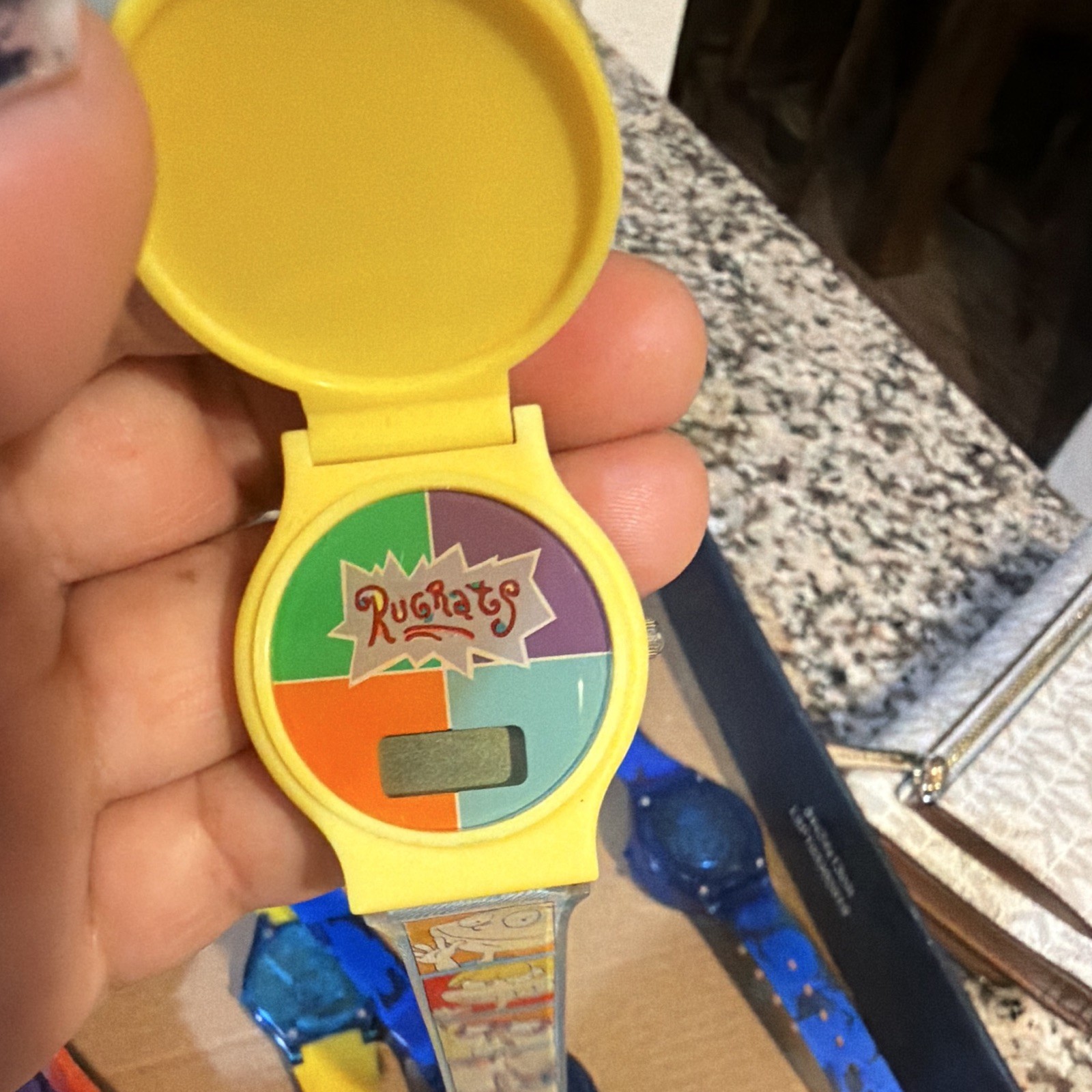 Nickelodeon Rugrats Lot of 6 Kids Digital LCD Quartz Plastic Wristwatches 1997