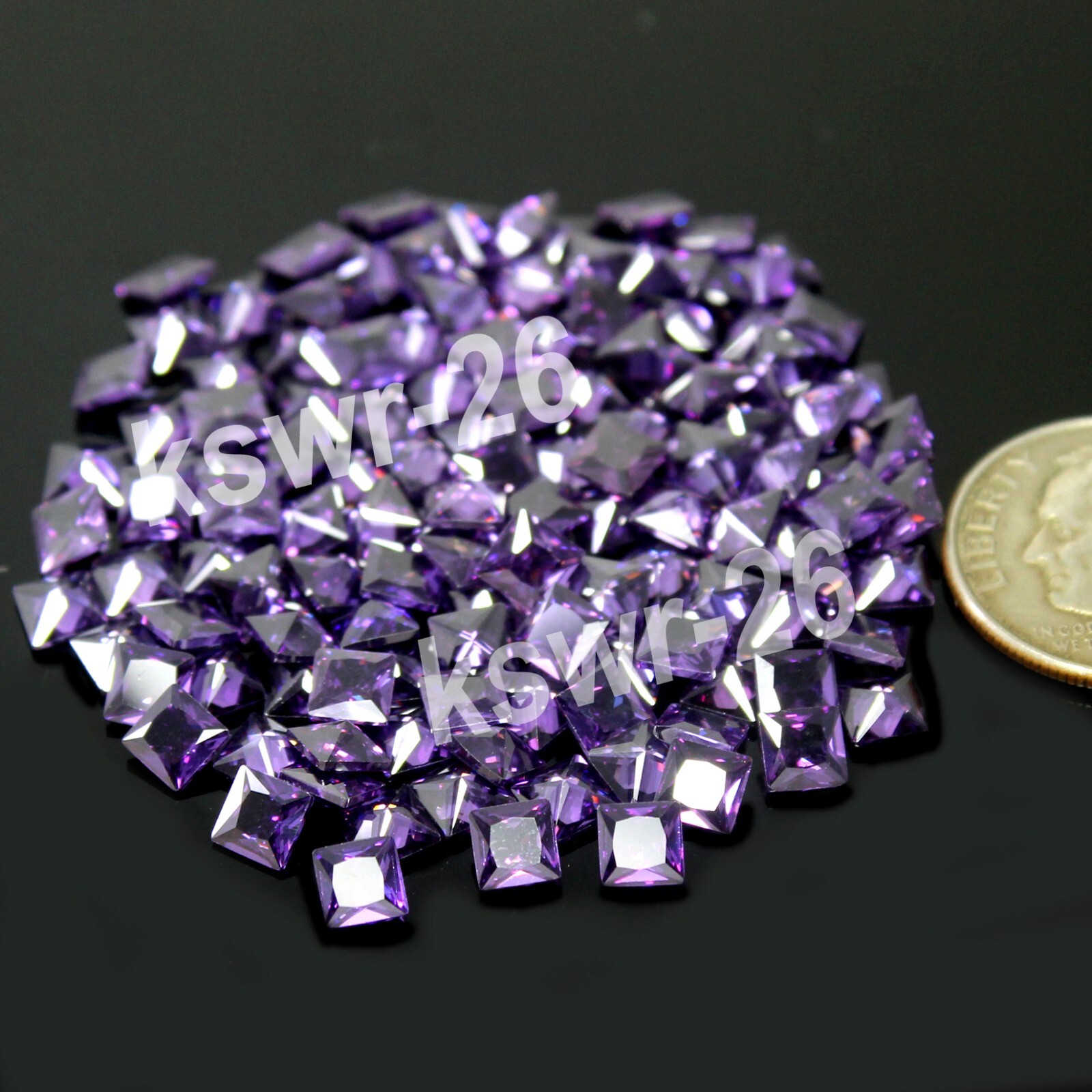 Natural Boysenberry Sapphire Calibrated 4.50 MM Princess Cut Gemstone 500 Pc Lot