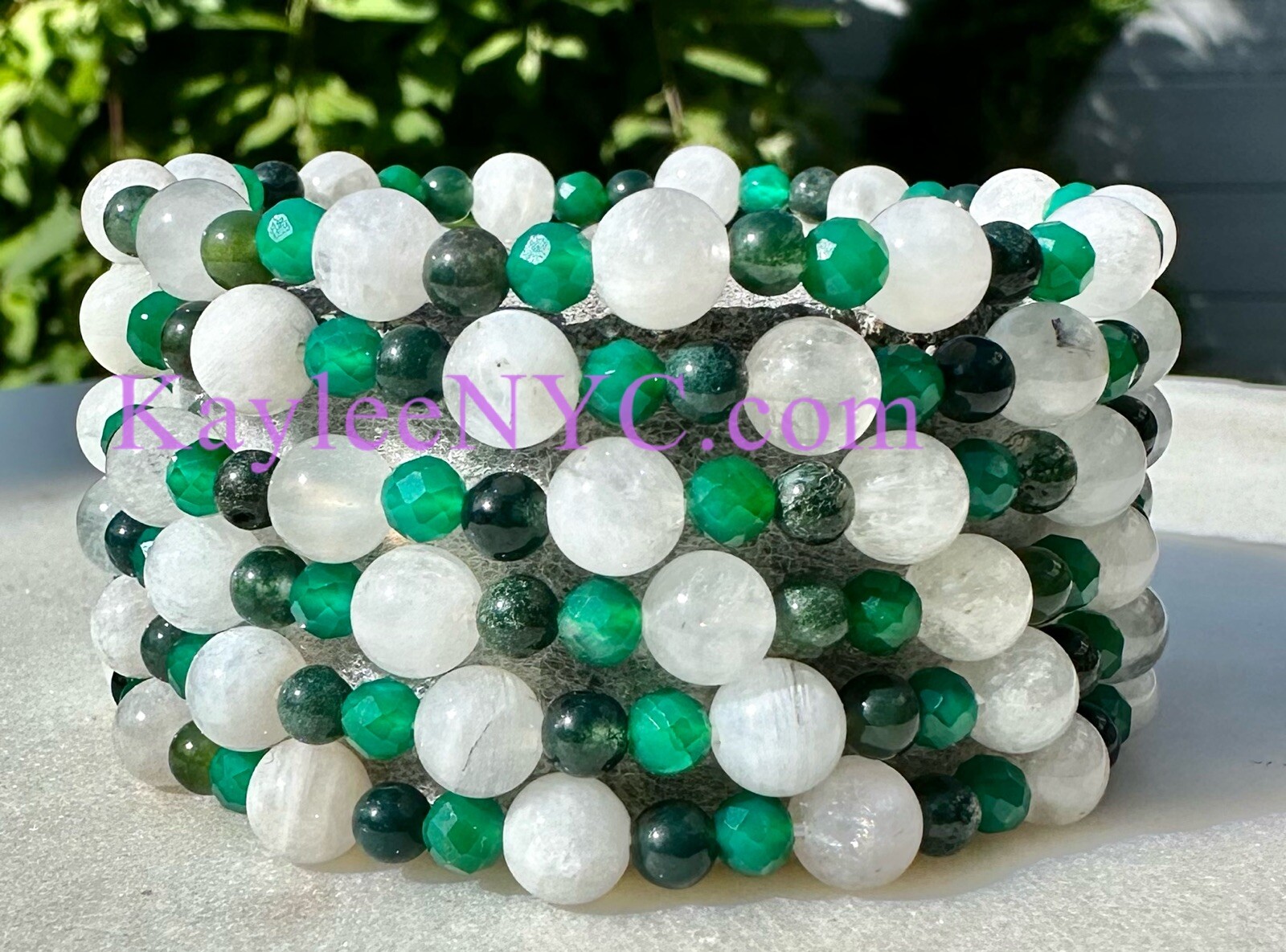 Wholesale Lot 6 Pcs Natural Crystal Gemini Zodiac Stretch Bracelet Healing