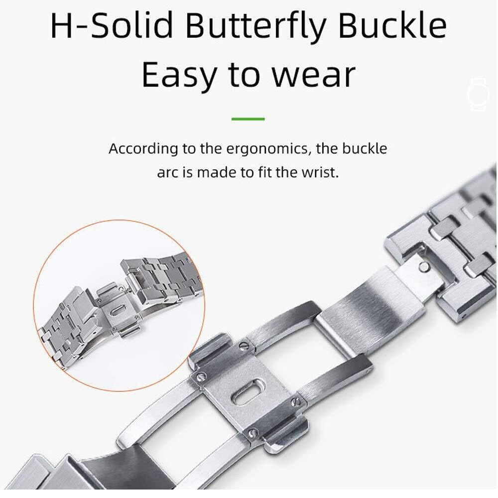 Stainless Steel CasiOak 5th AP Mod Kit Bezel Case Band For G-SHOCK GA2100/GA2110