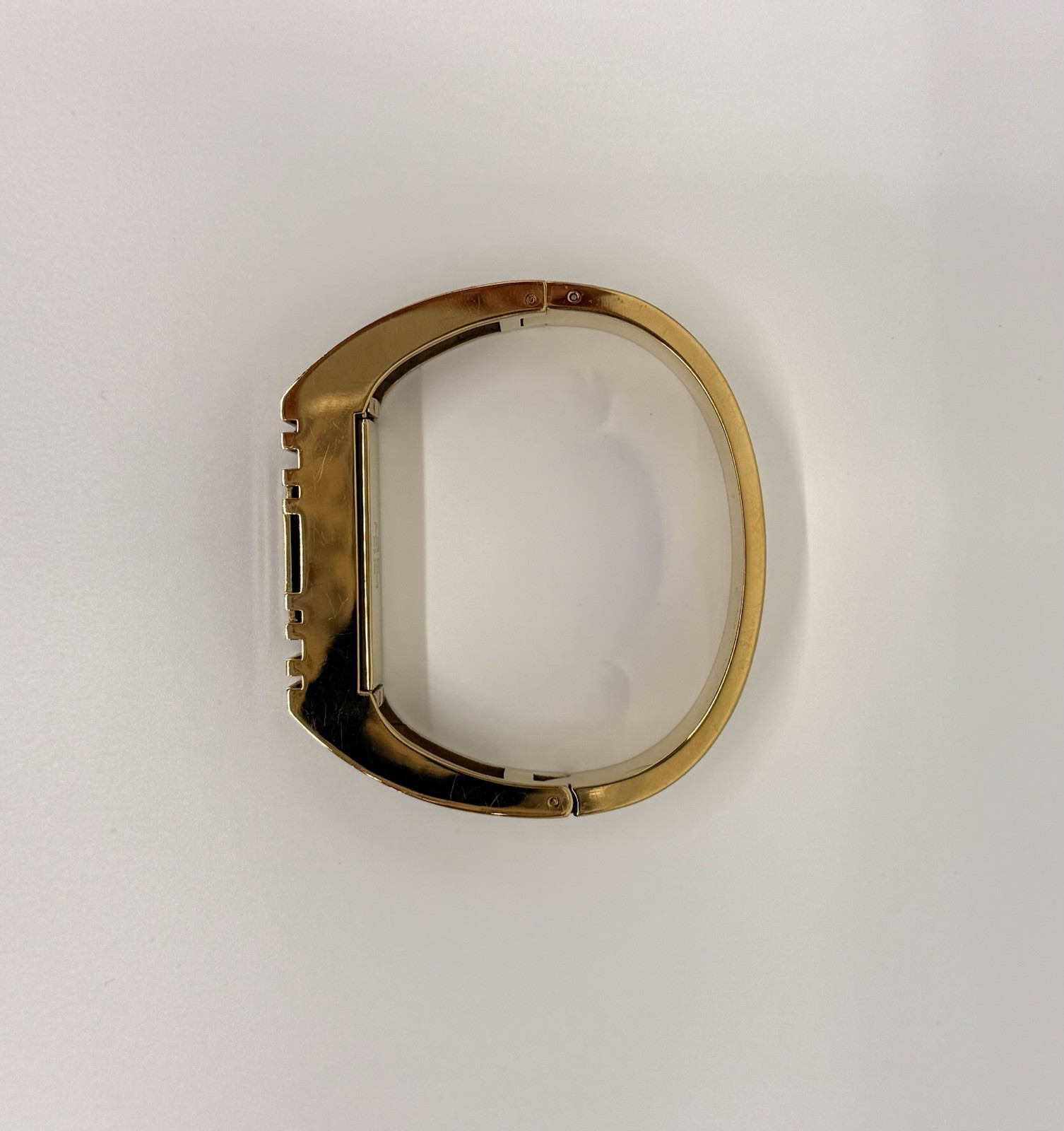 Tory Burch for Fitbit Metal GOLD Hinged Bracelet Dust Bag