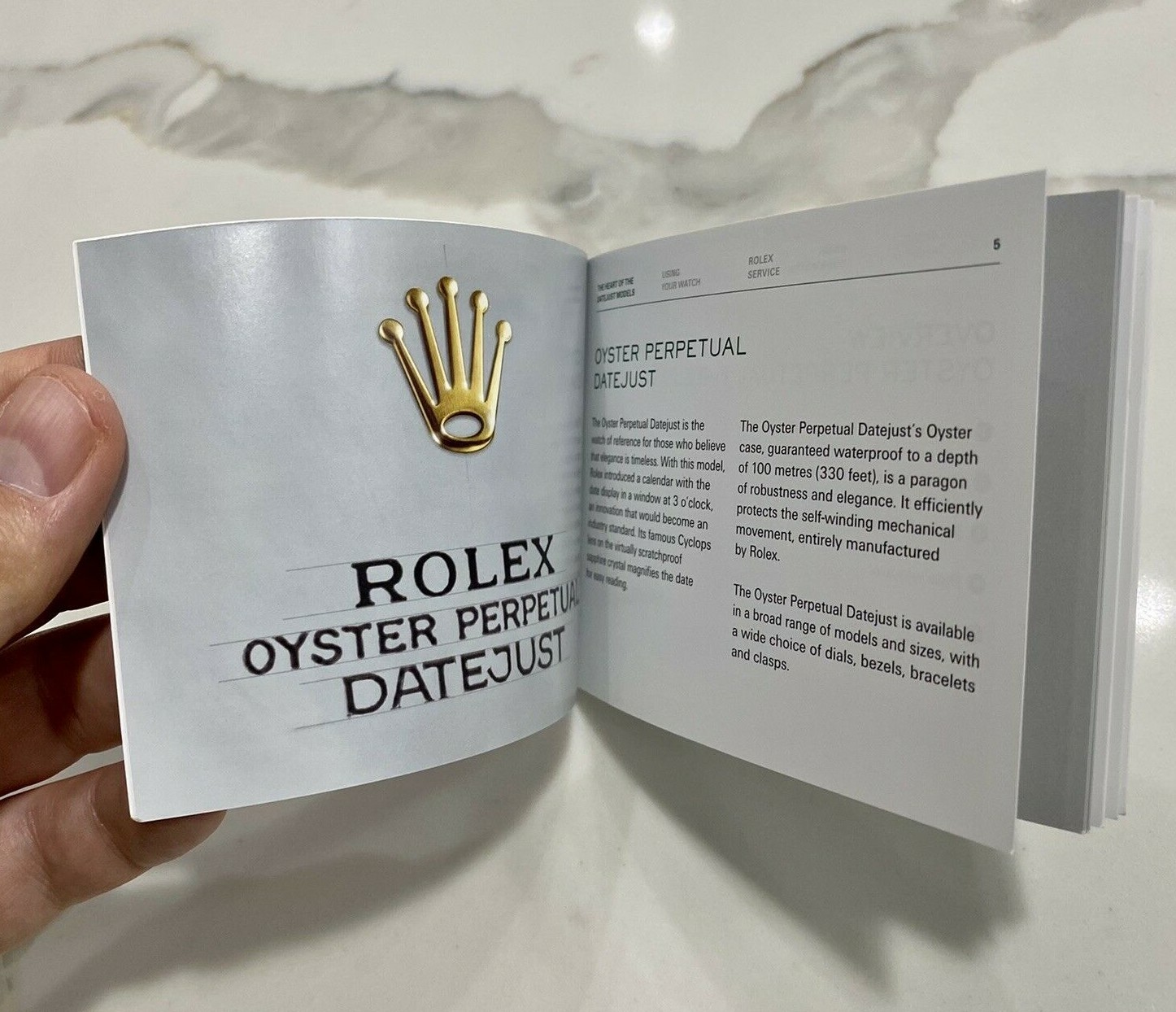 Authentic Rolex Datejust Booklet Manual 126300 126333 126334 126200 ENG *NEW