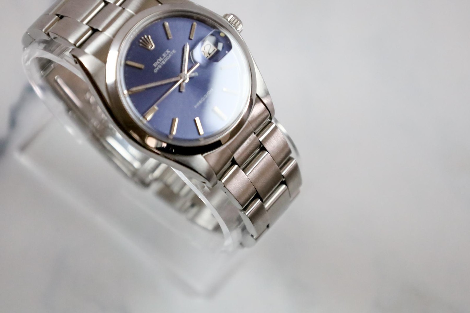 Rolex Oysterdate Precision Oyster Date 6694 1975 Blue Dial Mint Condition