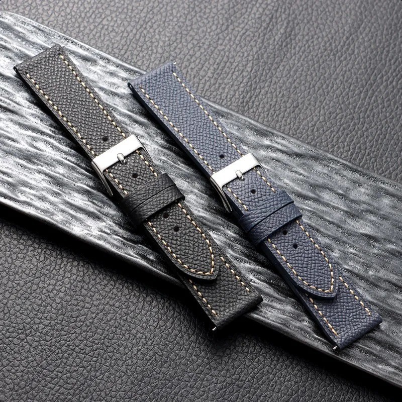 for Seiko Leather Watch Band 18,19,20,22mm Cowhide Leather Watch Strap Vintage