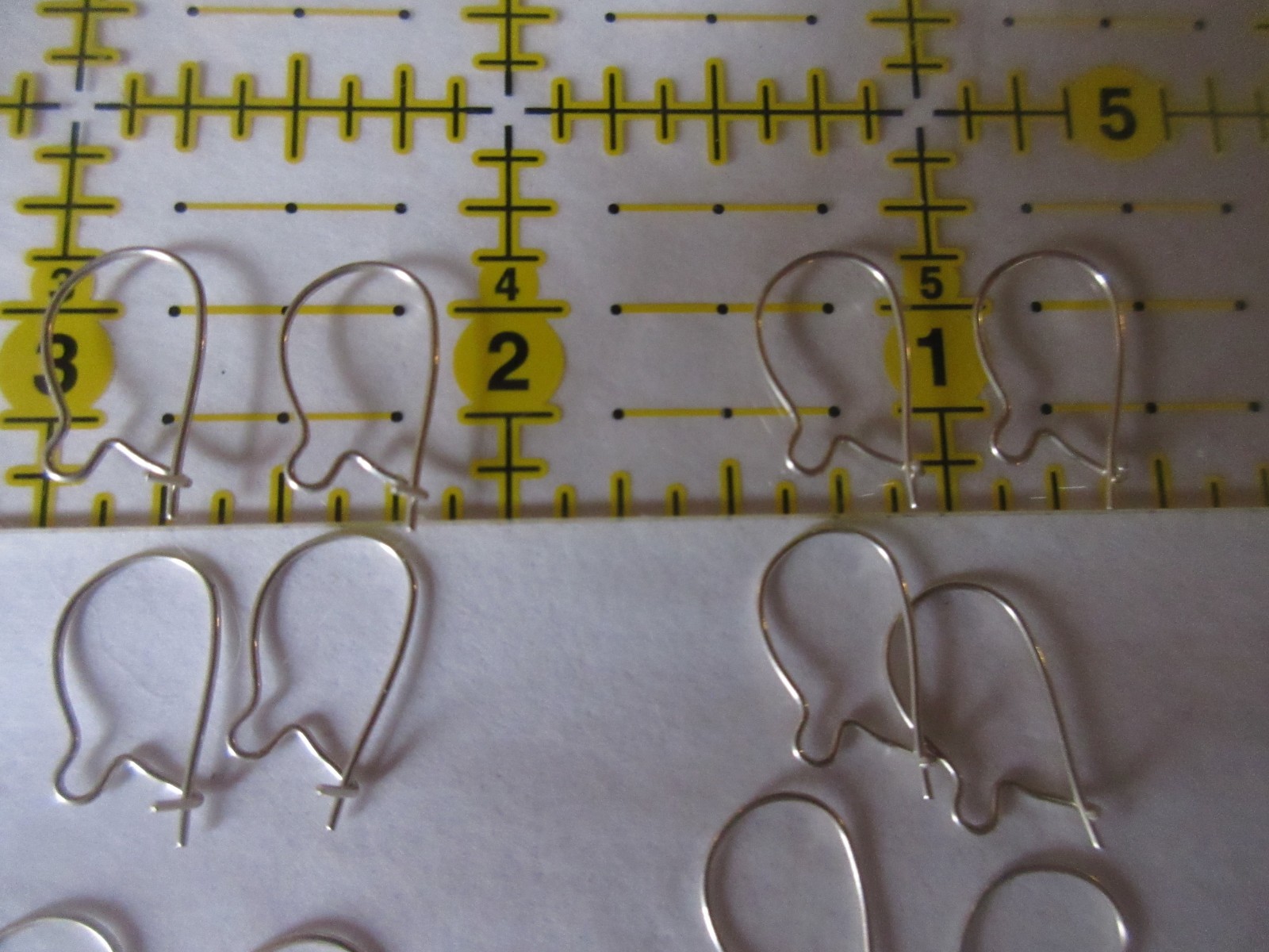 LOT 10 PAIR (20 Pcs) Stamped STERLING Kidney Wire Pierced Earring Findings NWOT