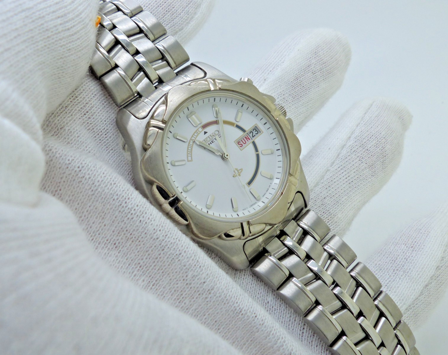 SEIKO Kinetic SKJ088P Watch NOS New Capacitor 5M43-0B90 Vintage SKJ Series