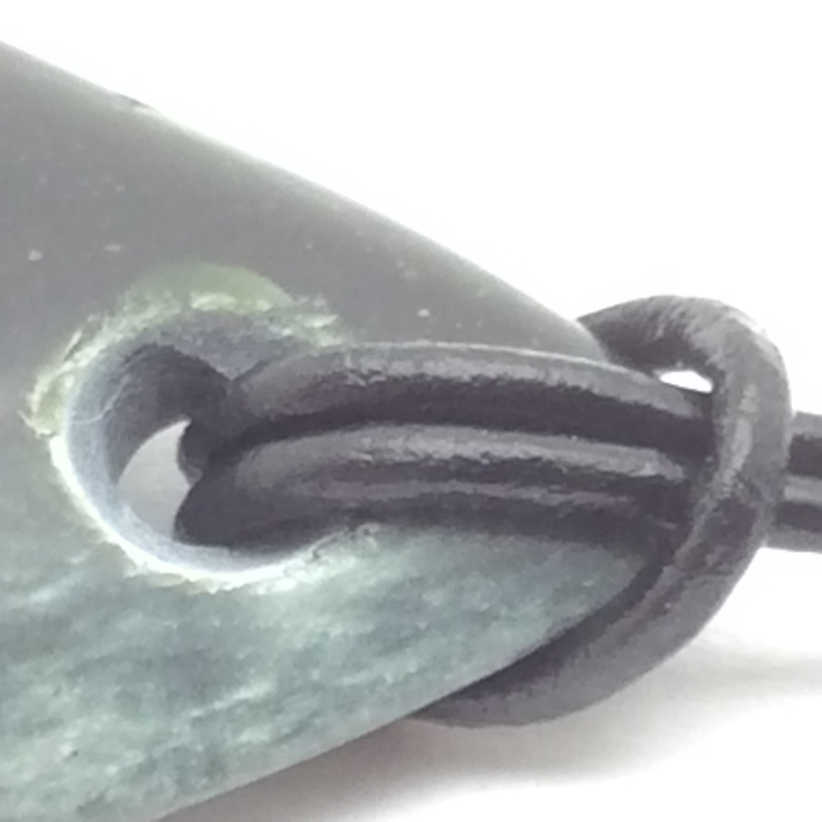 Wyoming Jade Pebble Pendant Olive Green Nephrite Jade Stone Necklace WY #63