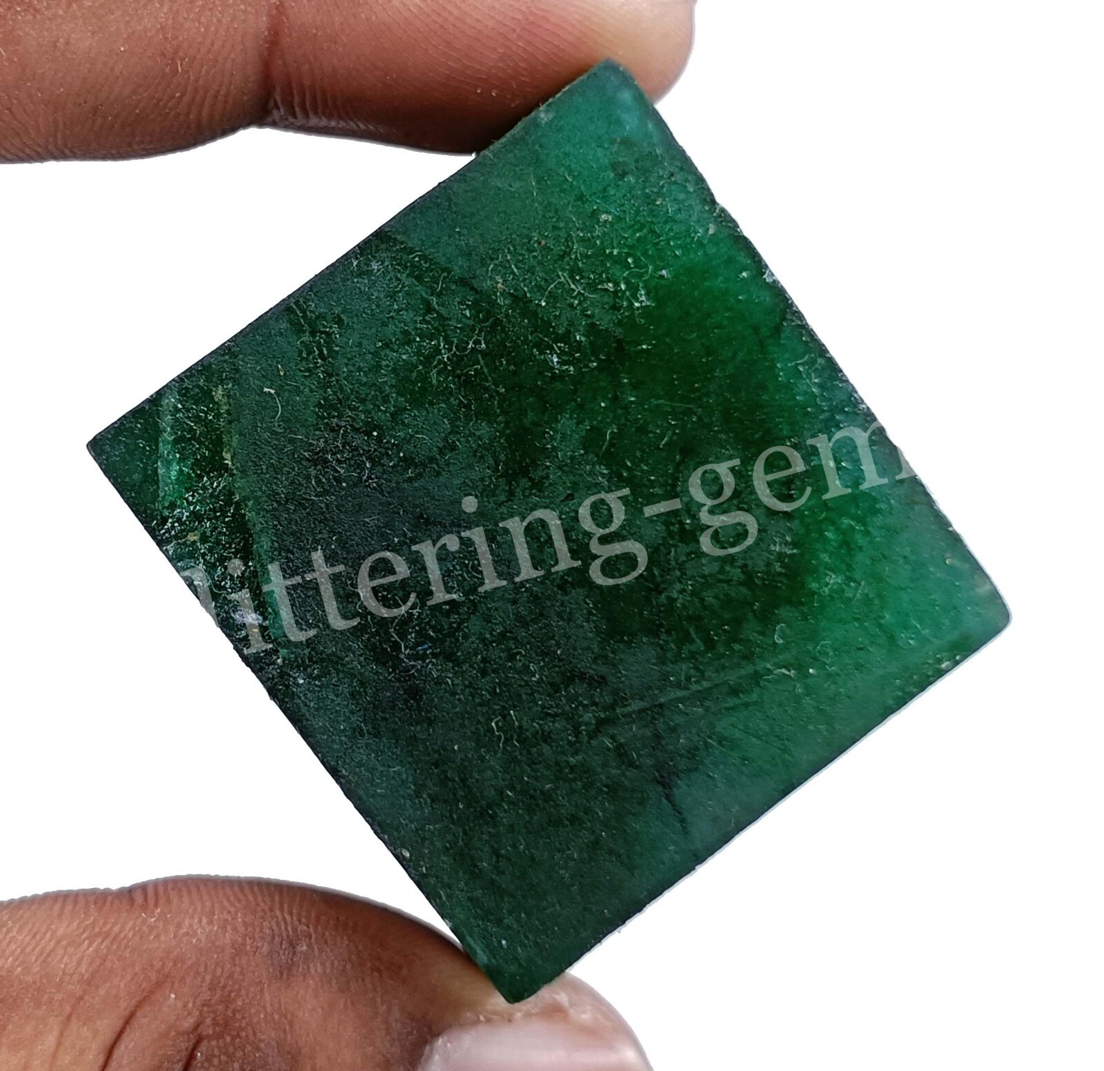 Green Emerald Natural Uncut Cube Rough 550 Ct IGL Loose Gems Opaque Dyed 26H