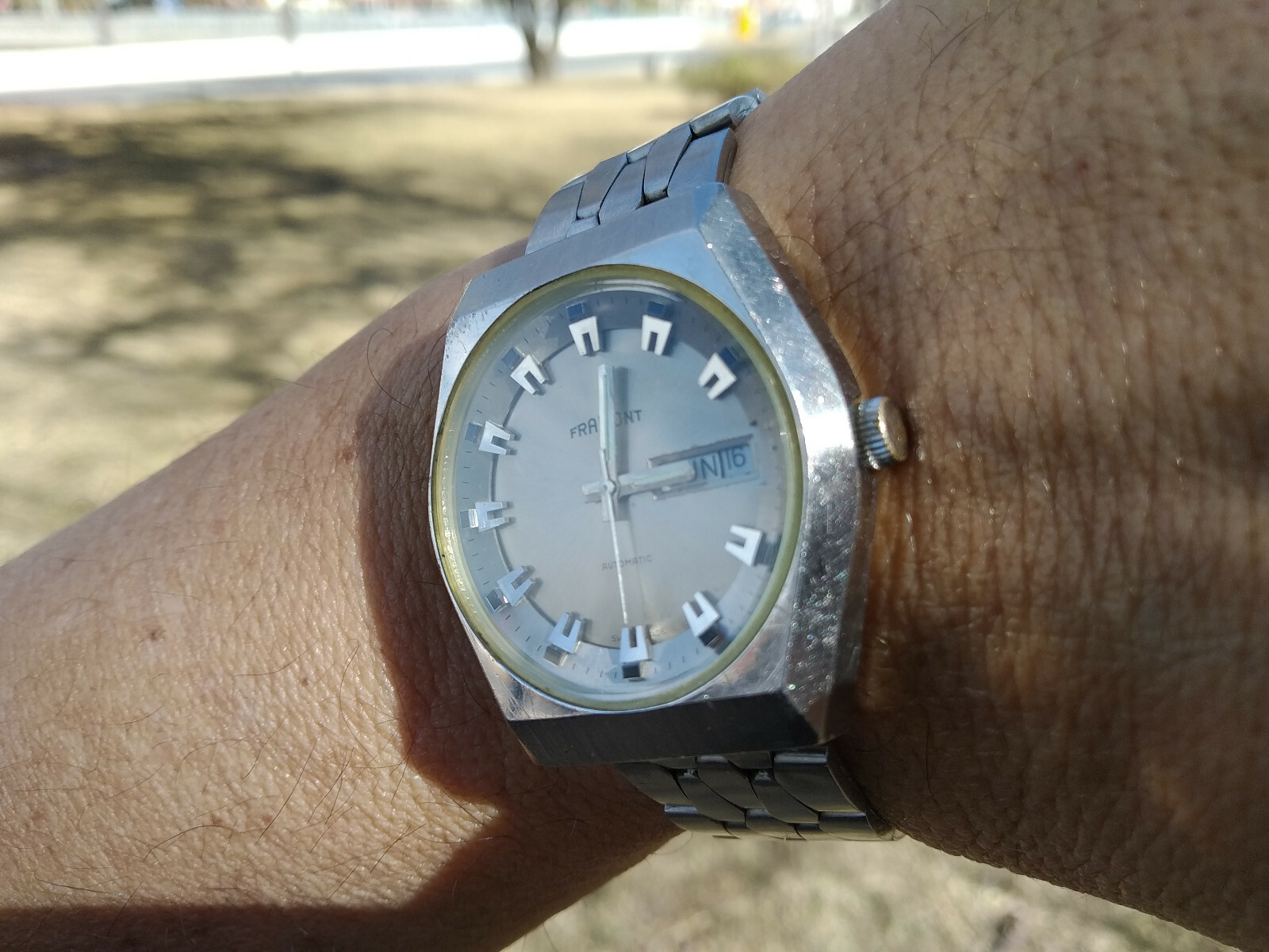 FRAMONT AUTOMATIC ETA 2789 BEAUTIFUL MOVEMENT SERVICED WORKING OK RARE UNUSED