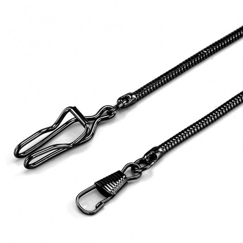 1pc Black/Silver/Rose Gold Color Snake Chain for Quartz Mechanical Pocket Watch