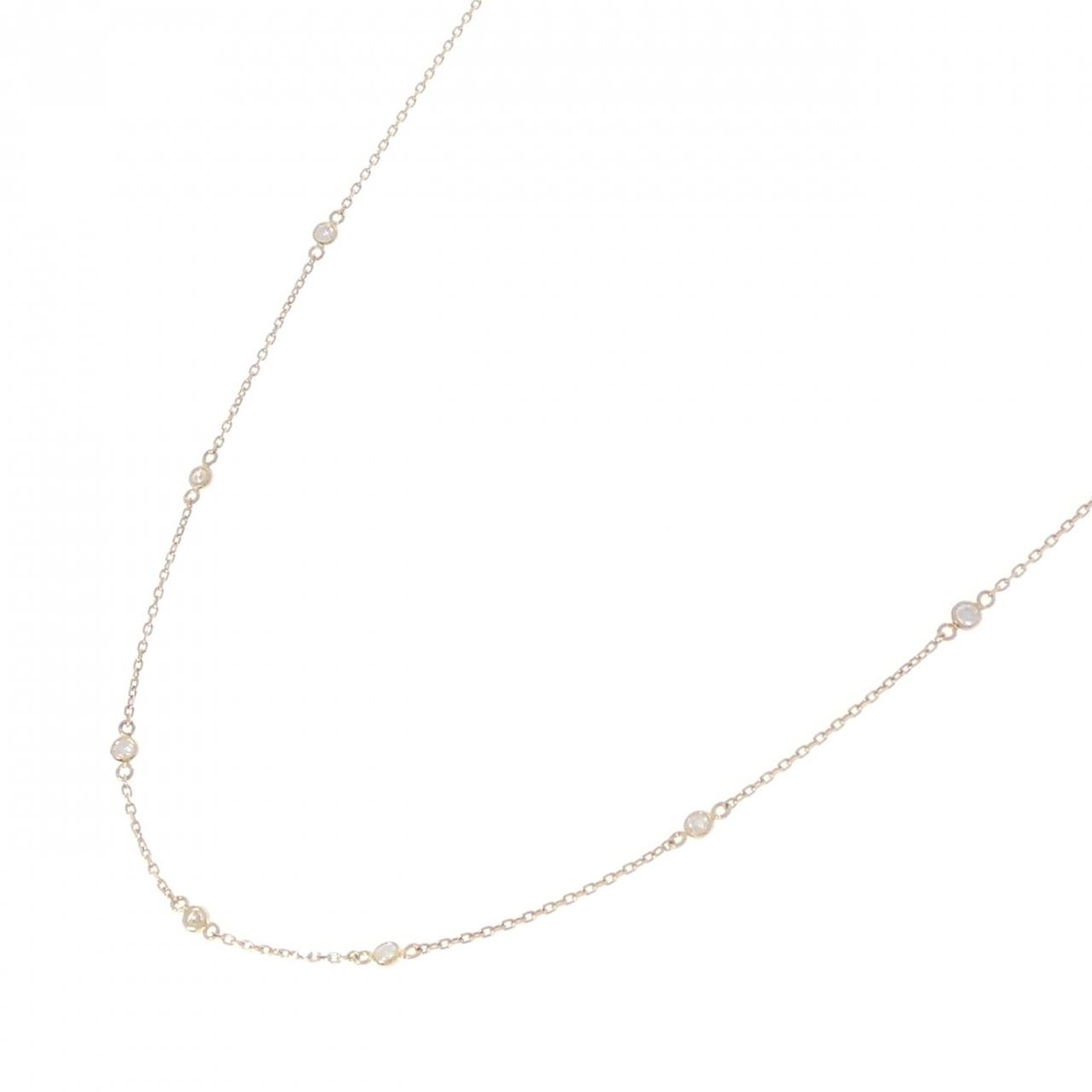 Authentic 18K Yellow Gold Diamond Necklace 0.27CT #230-000-664-6713