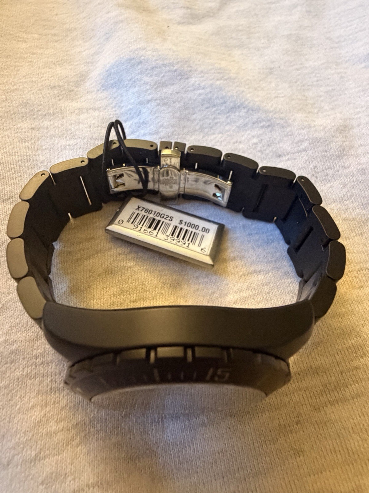 GC Swiss Made Men’s Quartz Chronograph Date Black SS Bracelet 44mm 100m
