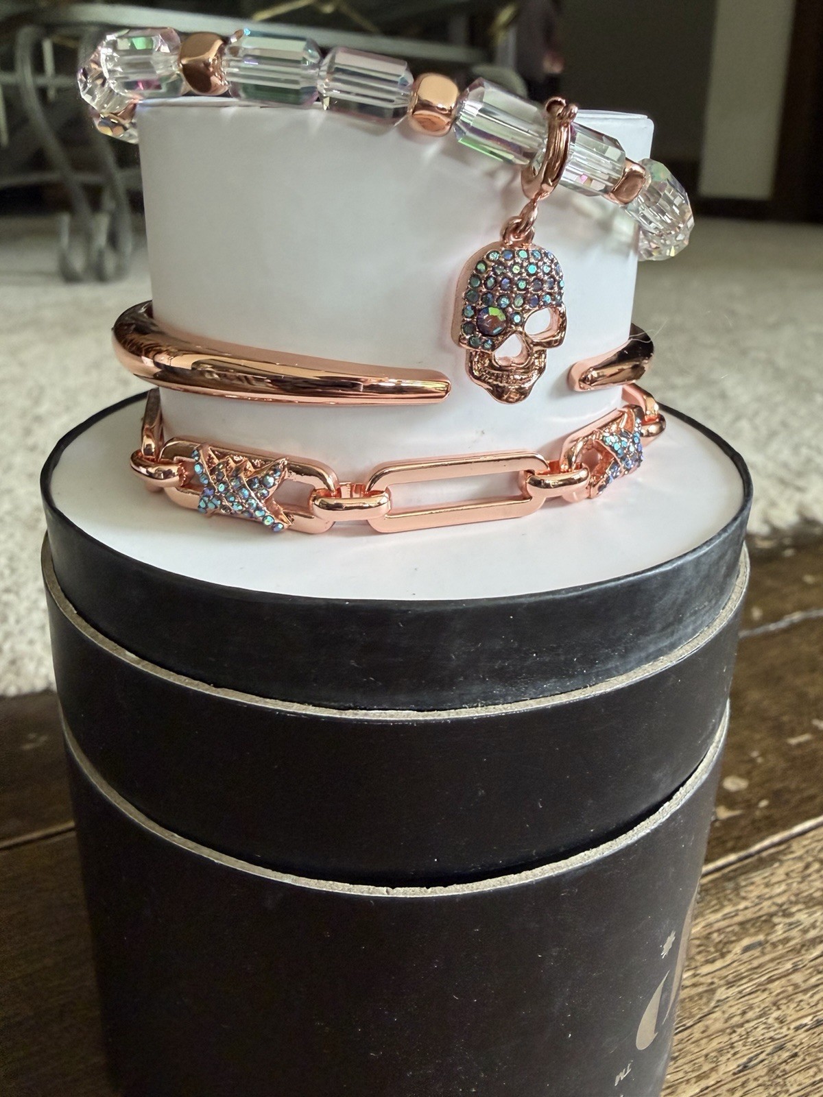 BP Halloween 2025 stack The Glam Reaper ST58491 Rose Gold Plating