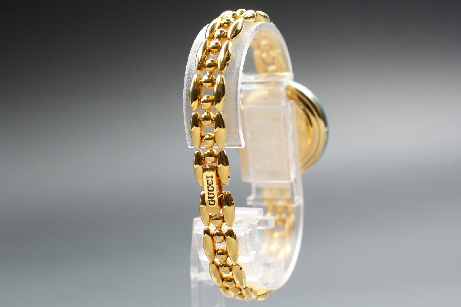 [Near MINT] GUCCI Change Bezel 1200 1100-L Gold Belt Women’s Watch w/ Box