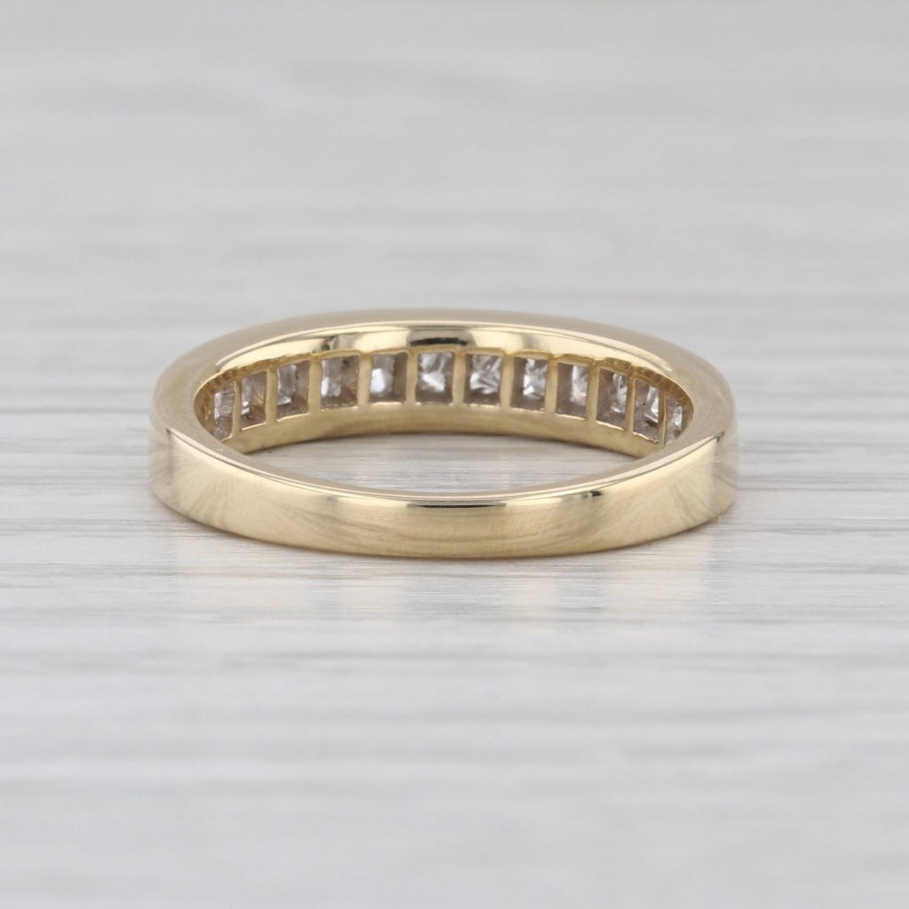 0.82ctw Diamond Wedding Band 14k Gold Stackable Anniversary Band Stackable