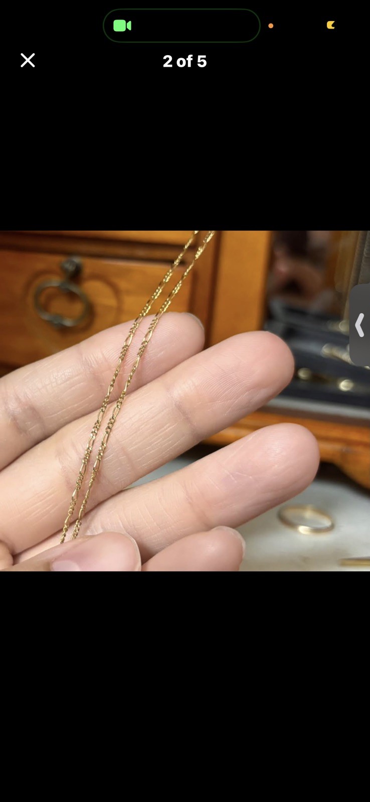 14k Y Gold 20″ X 1mm Figaro Chain *NO PENDANT INCLUDED, CHAIN ONLY