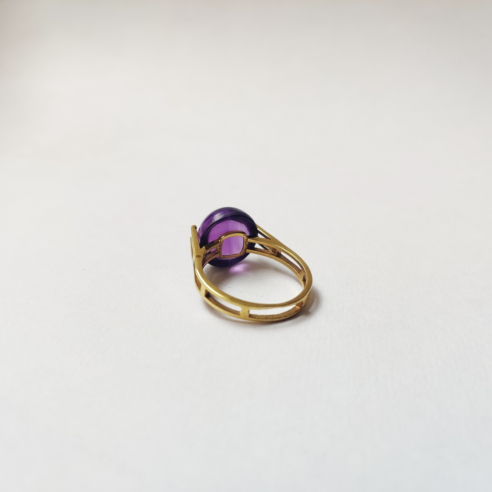 925 Starling Silver Created Amethyst Ring Size 7 Handmade Art And Deco Victorian