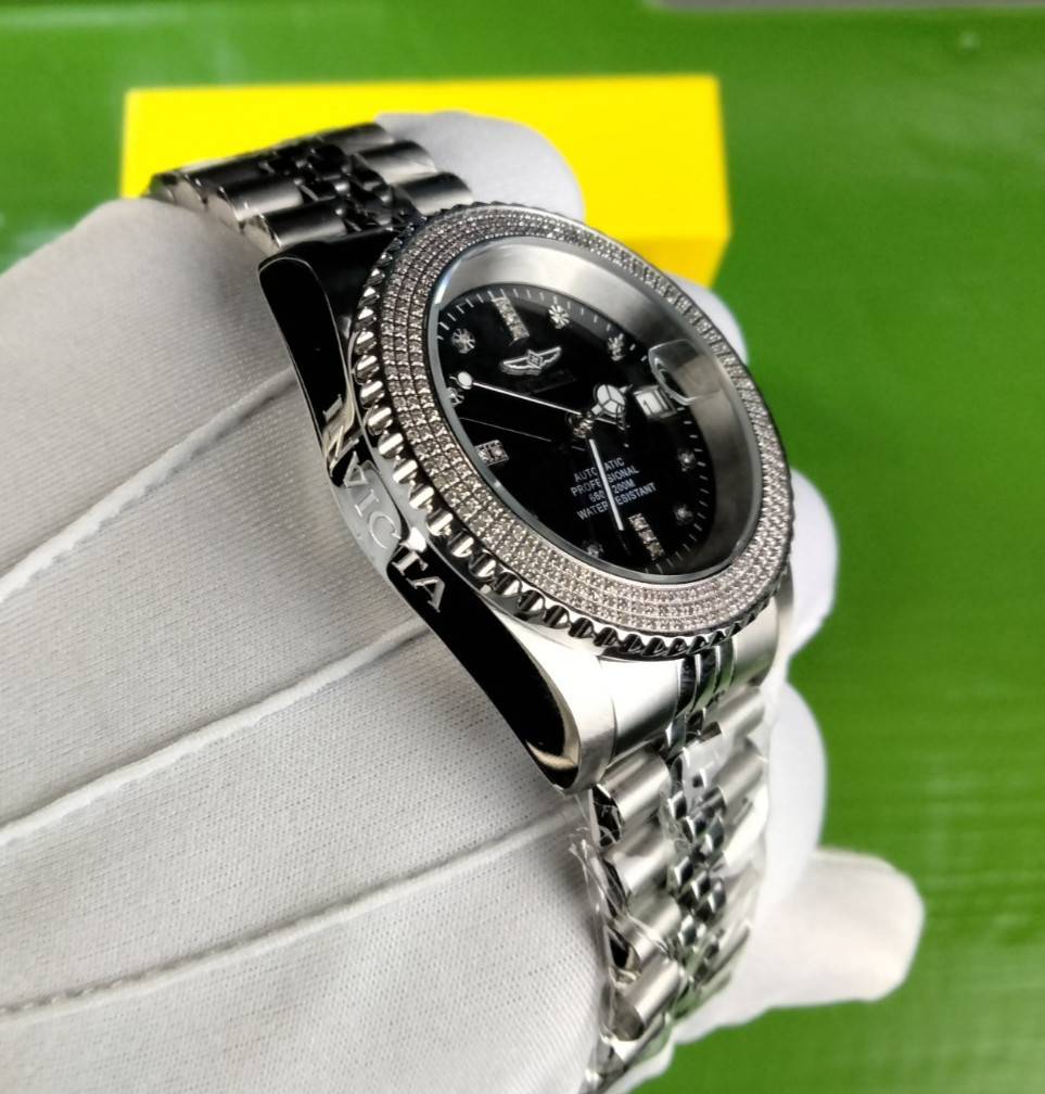 Invicta Pro Diver 38291 Diamond Automatic Watch 42 mm Steel 287 Diamonds WR 200M