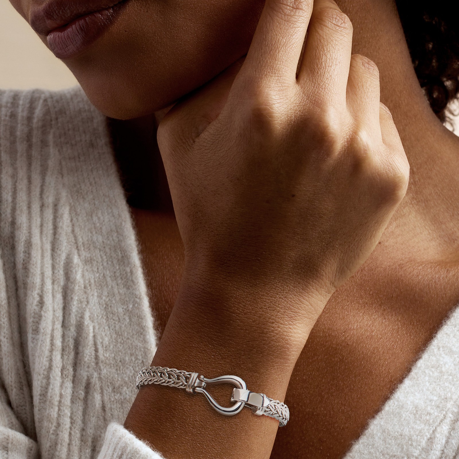 Ross-Simons Sterling Silver Cestina-Link Bracelet
