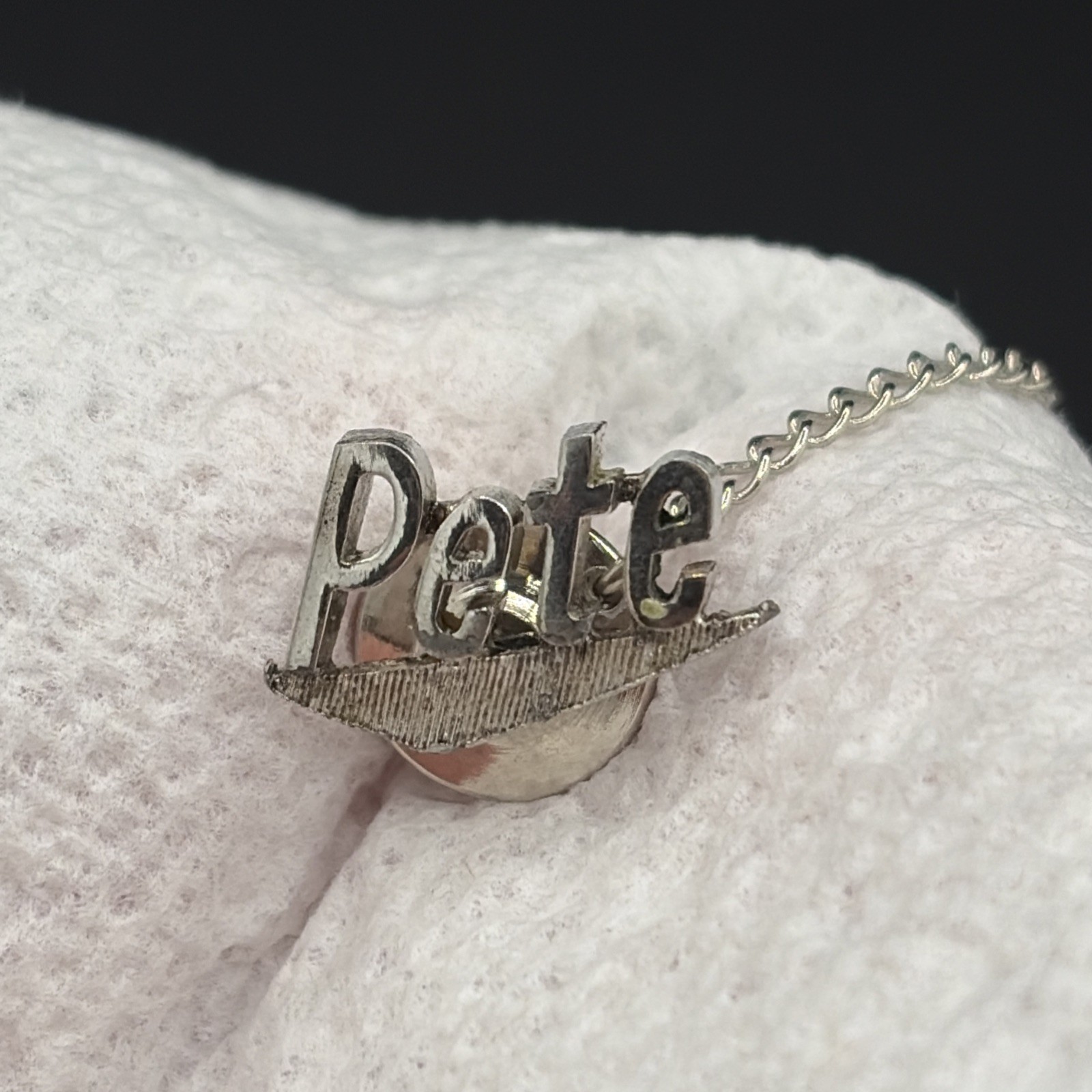 Vintage Brass Monogrammed Ring – PETE And Personalized Tie Tack