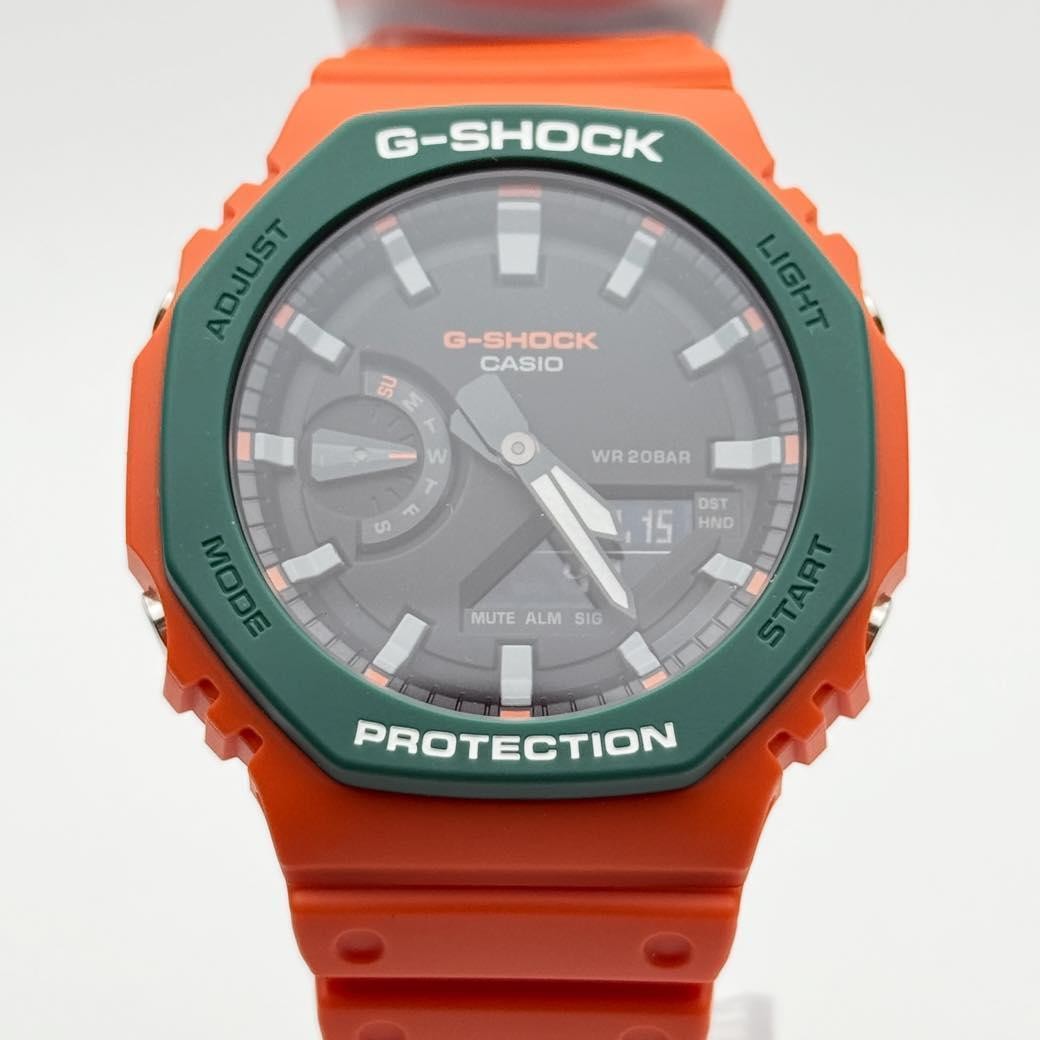 G SHOCK GA 2110SC 4AJF Watch Octagonal Bezel Orange