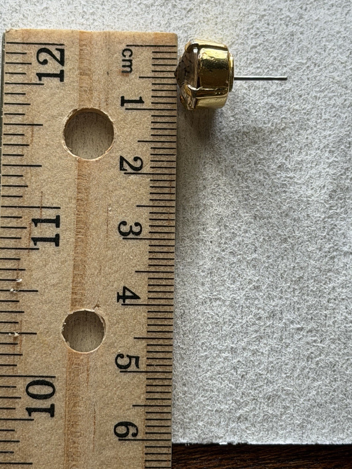 Sorrelli London Stud Earrings Light Colorado/Gold Tone