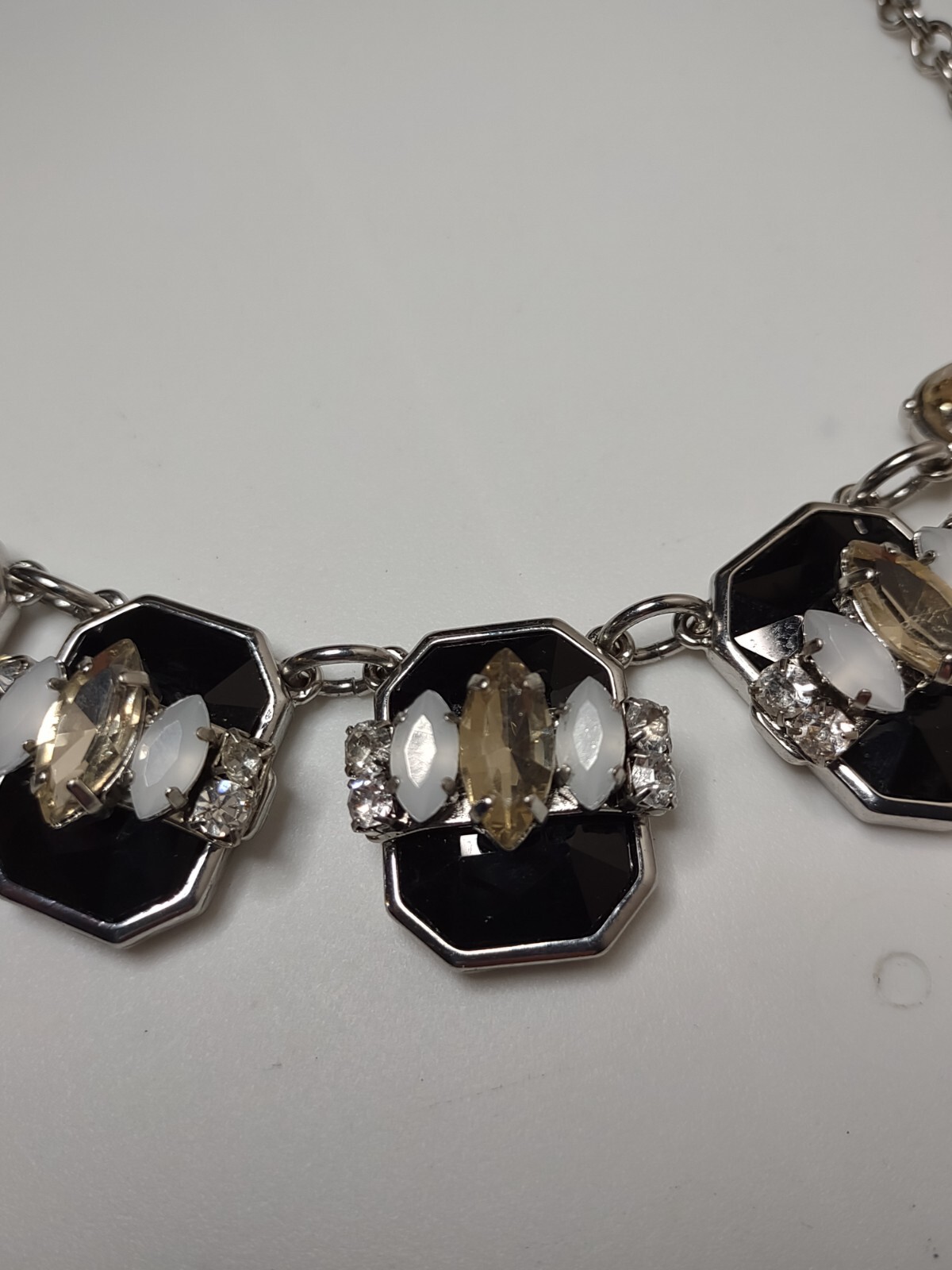 Heavy White House Black Market Necklace Adjustable 18 To 20 Inches Long