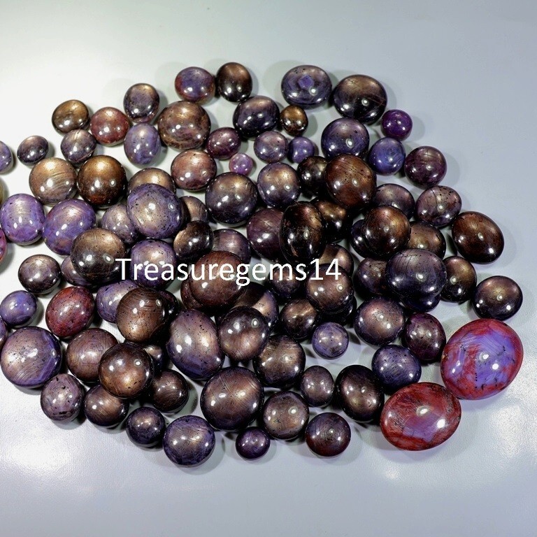 250 Crt WHOLESALE LOT RUBY STAR SAPPHIRE CABOCHON GEMSTONE AAAA