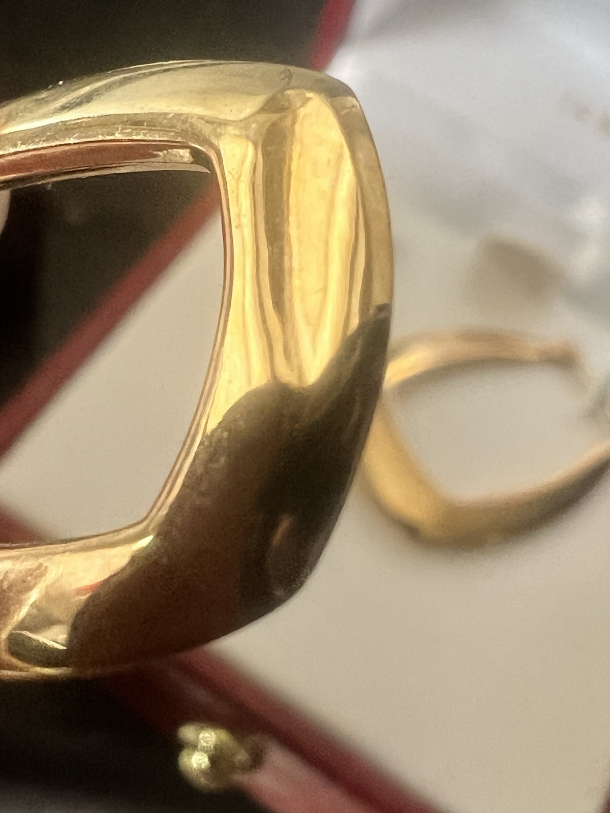 14K Gold Jacmel JCM Bolivia Hoop Style Drop Earrings AS IS