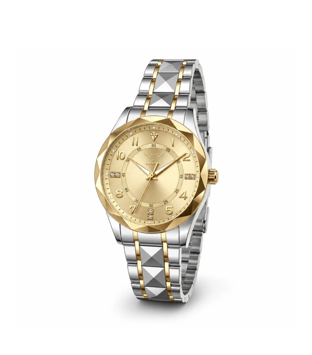 Invicta Specialty I Men’s Watch – 41mm 69022 Two Tone W/Gold Dial New