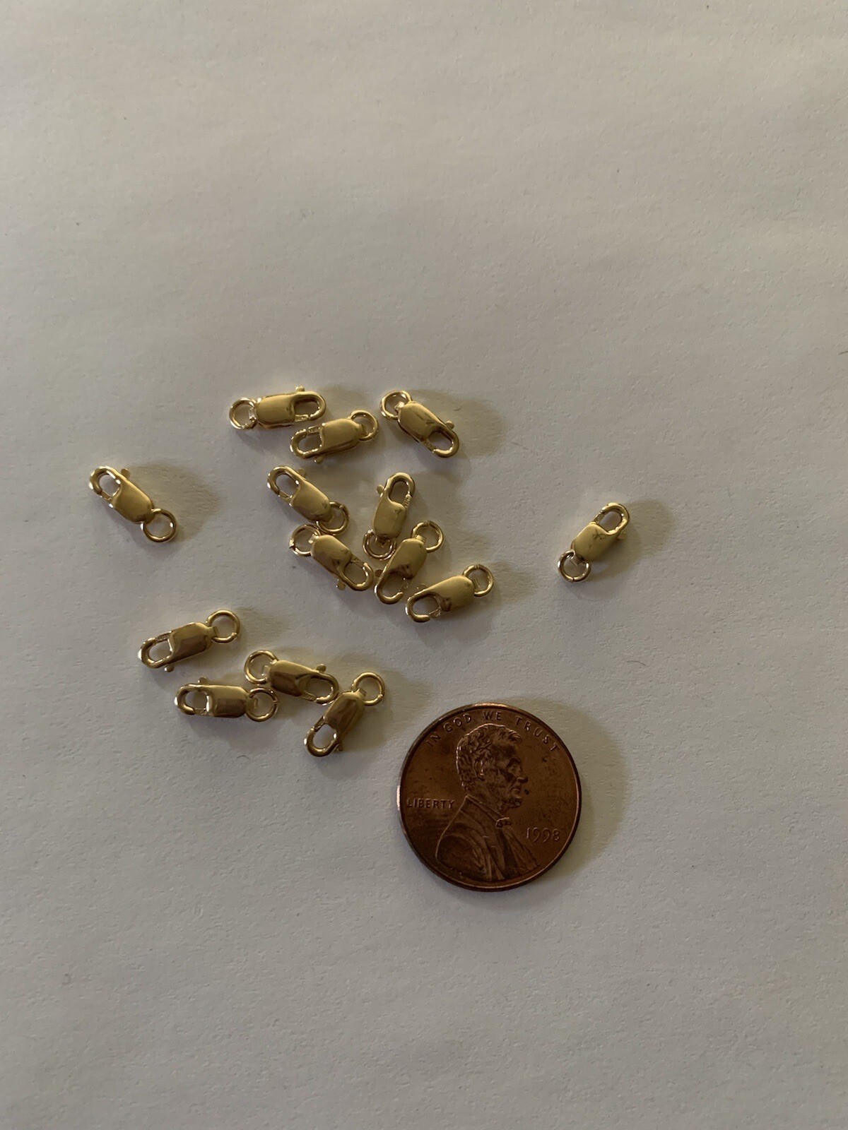 14k Gold Filled 8.4mm Lobster Clasp with Open Ring 10pcs/pack
