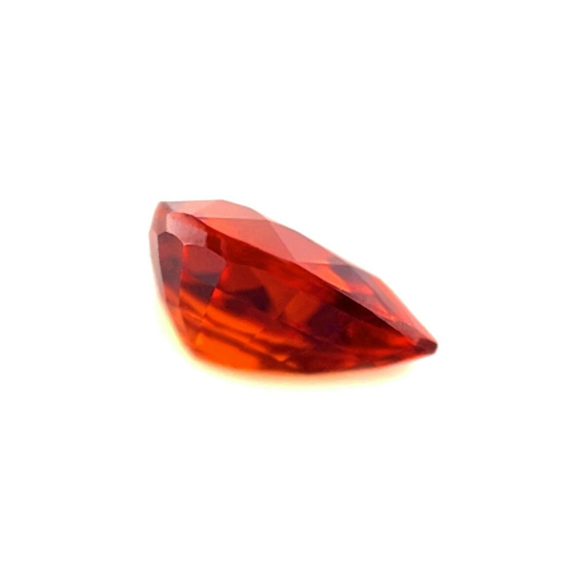 Fine NATURAL 1.55ct VIVID MANDARIN Orange Spessartine Garnet Pear Cut 8×6.2mm VS