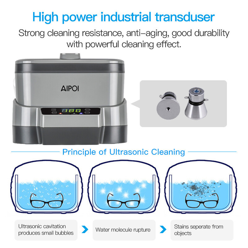 Ultrasonic Cleaner Jewelry Watch Glasses Ring Ultrasound Cleaning Bath Machine