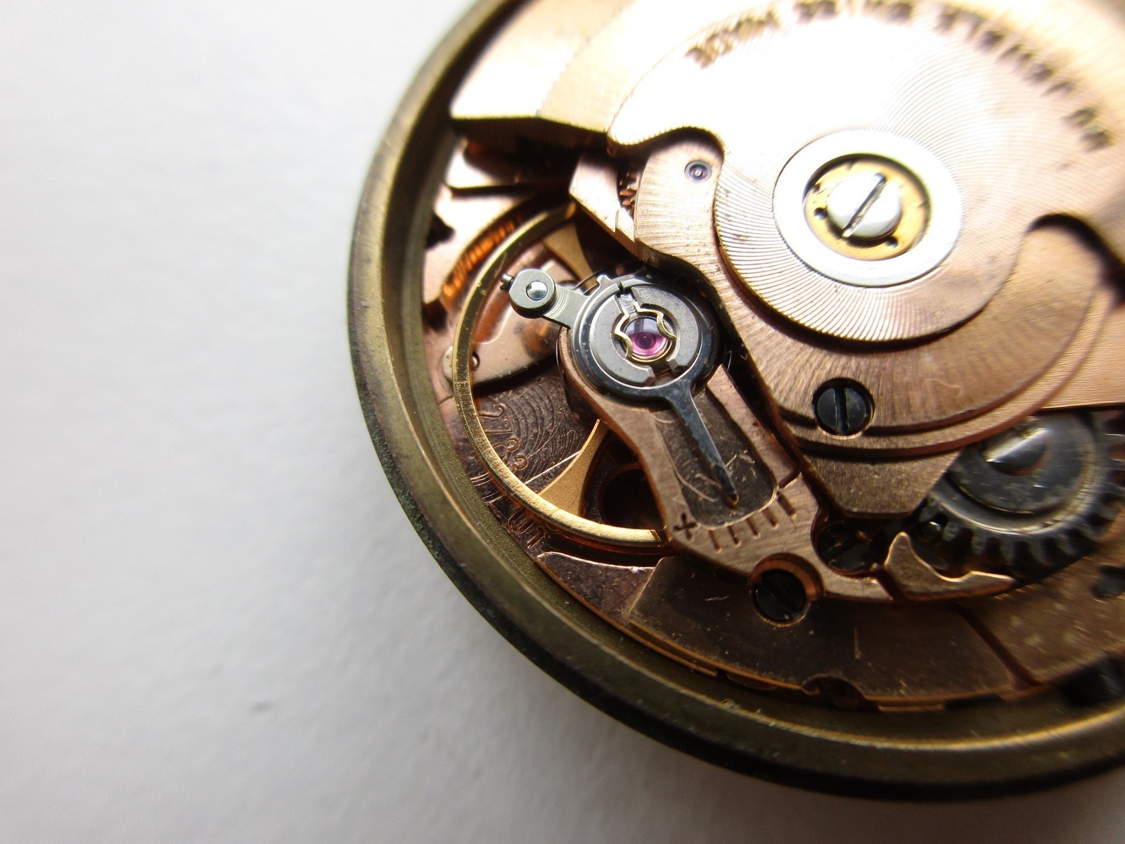 ETA cal. 2783 Swiss automatic “brass” watch movement – date at 3 – running