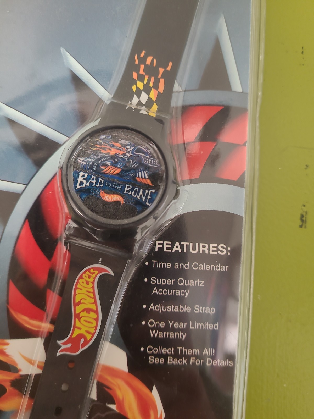 Hot Wheels Wrist Watch 1994 Race Hard Finish 1st