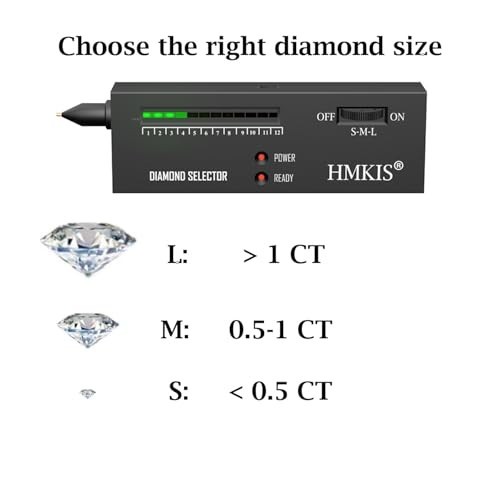 Diamond Tester & 200g Jewelry Scale + 30X/60X/90X Loupe, USB & Battery Powered,