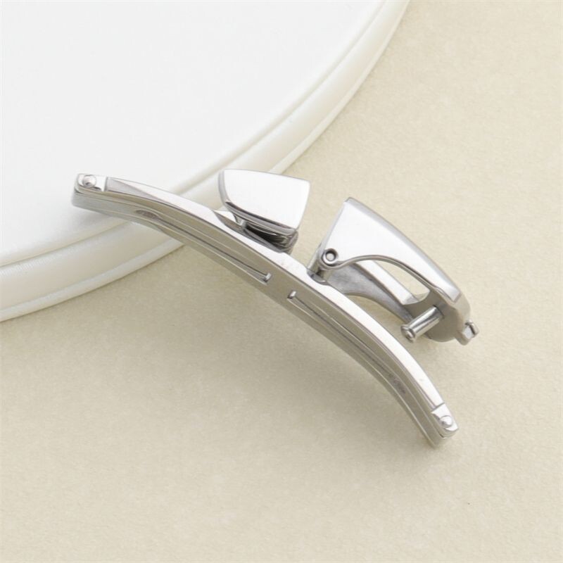 14 16 18mm Silver Gold Deployment Butterfly Buckle Fits Jaeger LeCoultre Straps