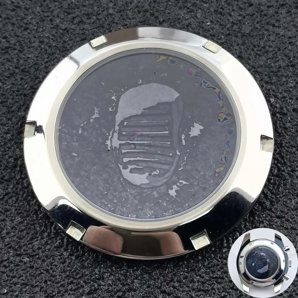 37mm Detachable Stainless Steel Back Cover Moon Pattern For VK63 Case