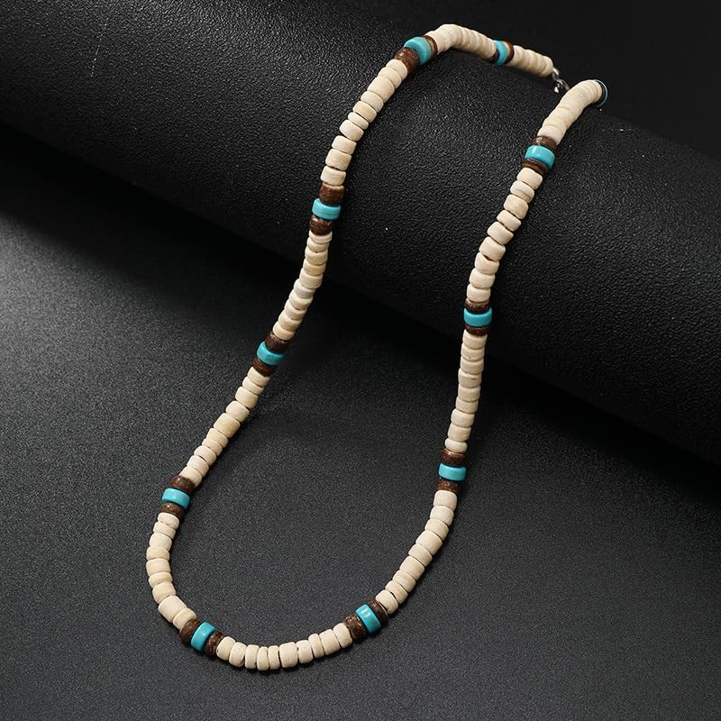 Puka Shell Necklace for Men Surfer Necklace Seashell Chokers Beach Necklace f…