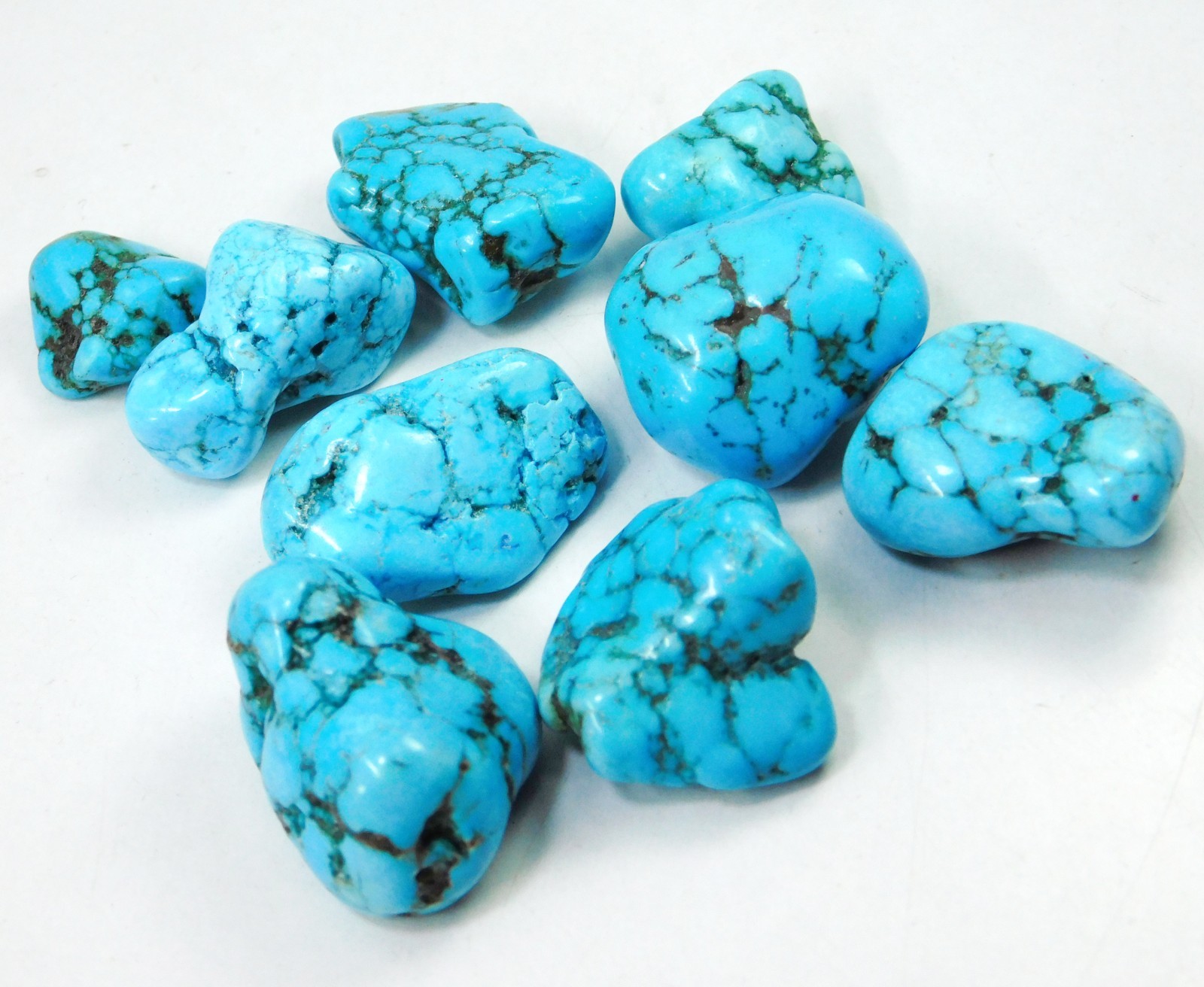 Natural 249 Ct Certified Blue Turquoise Tumble Rough Loose Gemstone Pair