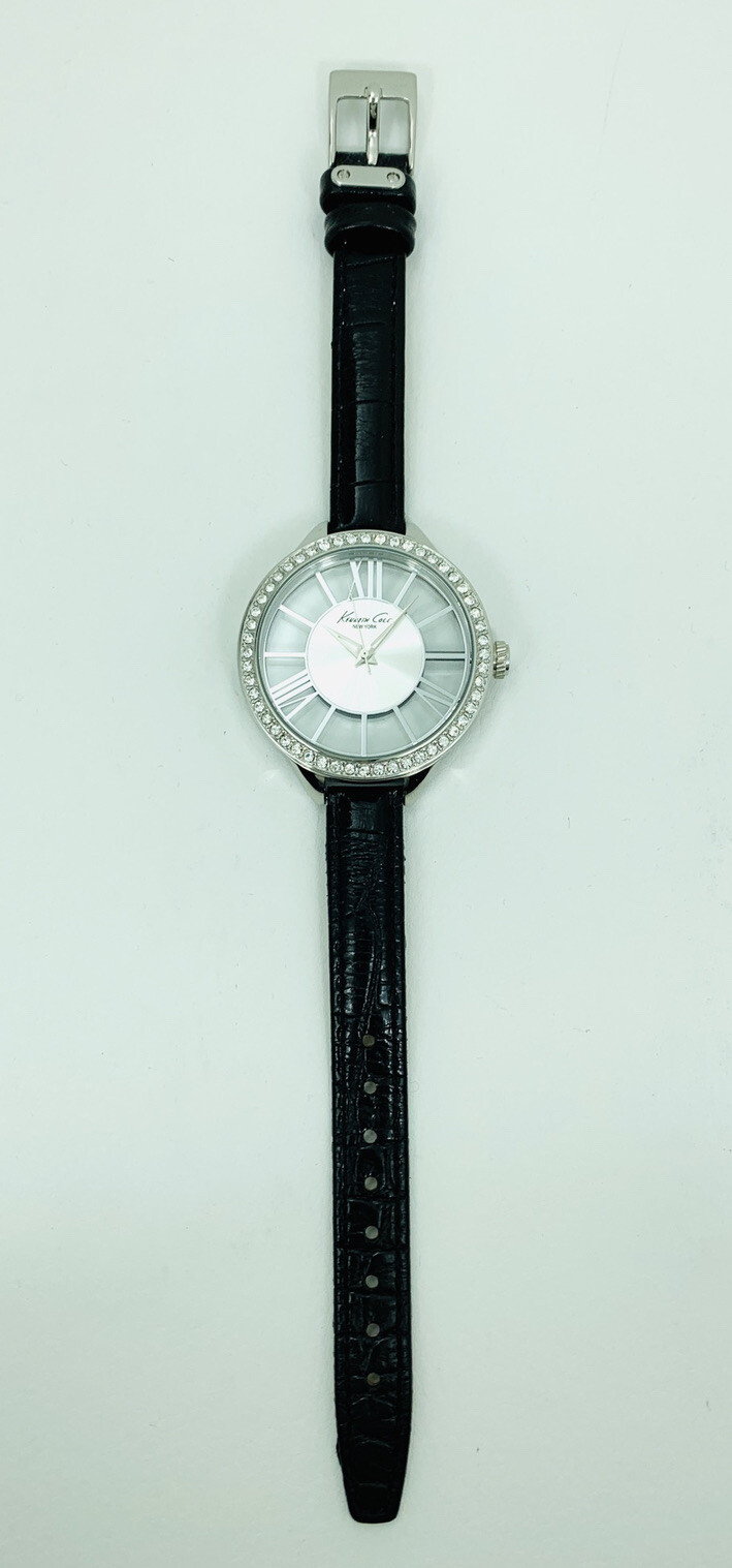 Kenneth Cole Women’s KC2866 Transparent Round See-Through Dial Watch 10018853