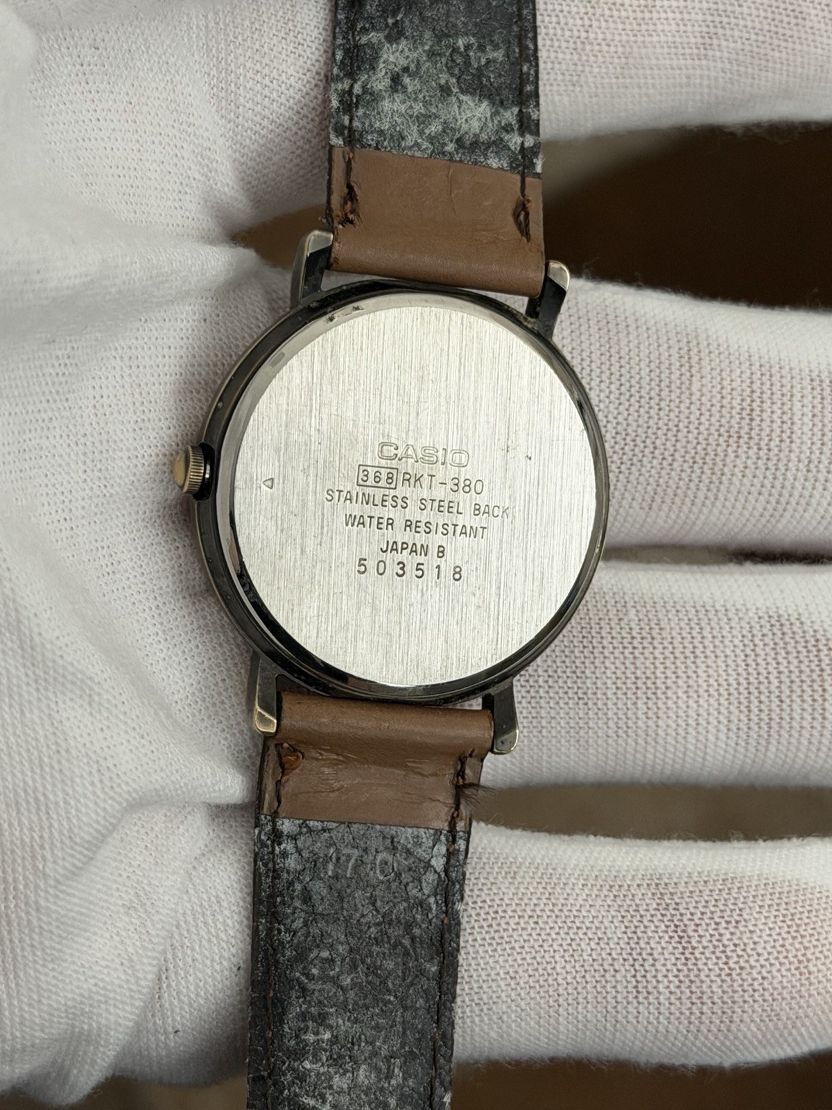 Rare Vintage Casio Rookie RKT-380 Moon Phase Men’s Classic Dress Watch JDM 1980s