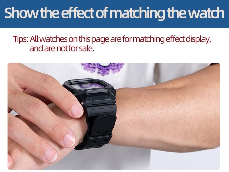 For Casio G-SHOCK GX-56BB GXW-56 TPU Sports Watchband for Men Waterproof Strap